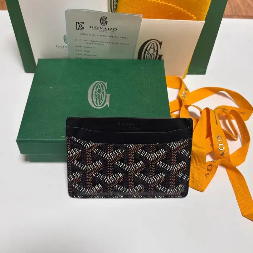 [BUNJANG] Goyard Saint Pierre Card Holder Black / 고야드 생쉴피스 카드 홀더 블랙