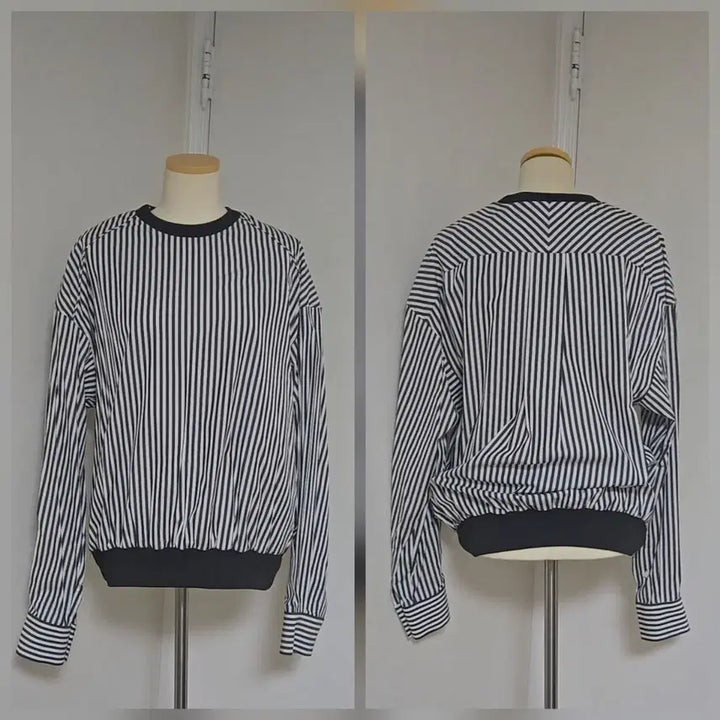 [BUNJANG] Juun.J Box Fit Shirt Black and White Stripe / 미사용 새상품/준지[정품]박스핏 셔츠/44