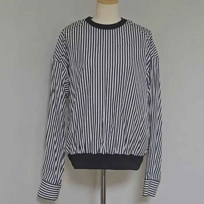 [BUNJANG] Juun.J Box Fit Shirt Black and White Stripe / 미사용 새상품/준지[정품]박스핏 셔츠/44