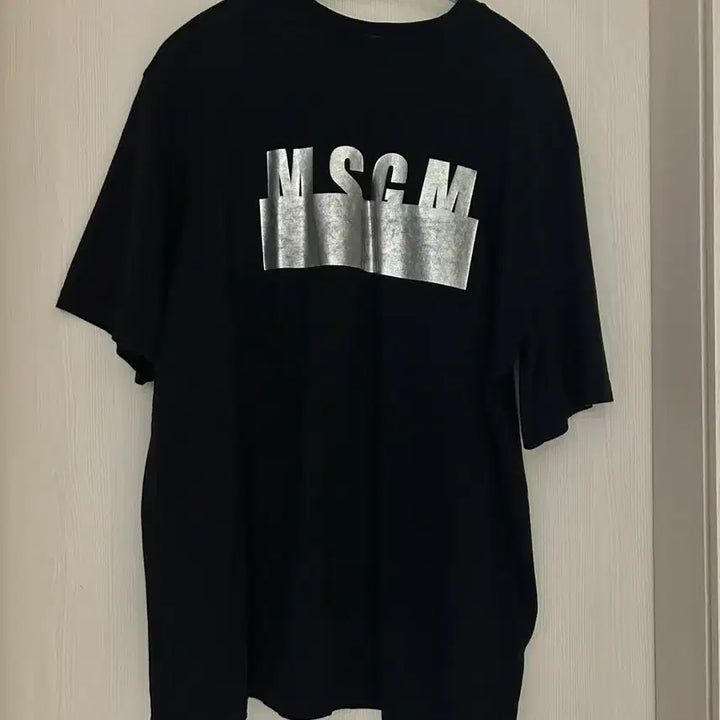 [BUNJANG] MSGM Short Sleeve T-Shirt Black Logo / MSGM 반팔티셔츠