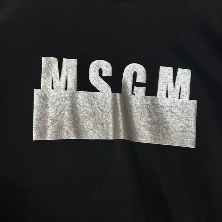 [BUNJANG] MSGM Short Sleeve T-Shirt Black Logo / MSGM 반팔티셔츠