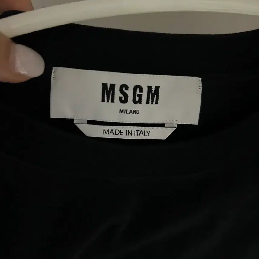 [BUNJANG] MSGM Short Sleeve T-Shirt Black Logo / MSGM 반팔티셔츠