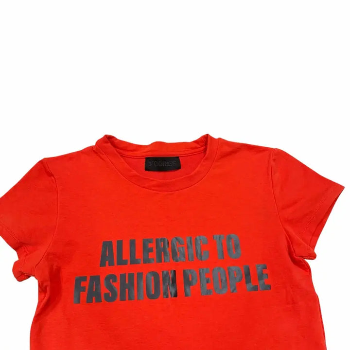 [BUNJANG] Allergy Baby Short Sleeve T-Shirt Orange / 유희 알레르기 베이비 반팔티 오렌지