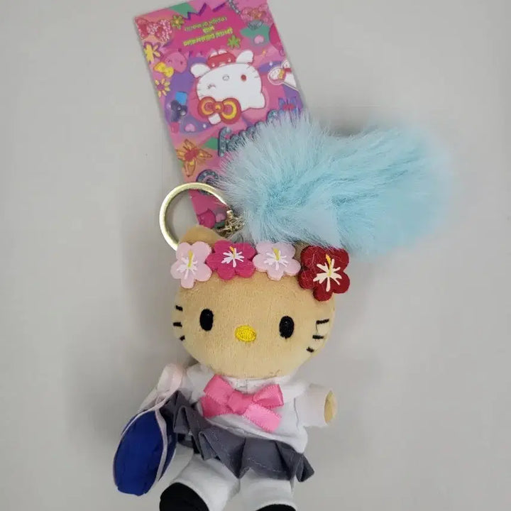 [BUNJANG] Hello Kitty School Uniform Costume Doll Keychain / 헬로키티 교복 가방 코스튬 인형 키링