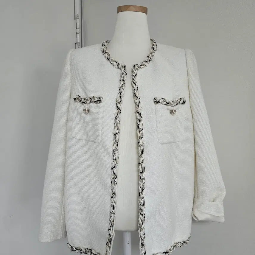 [BUNJANG] Mojo.s Phine White Tweed Jacket / mojo s phine 화이트 트위드자켓