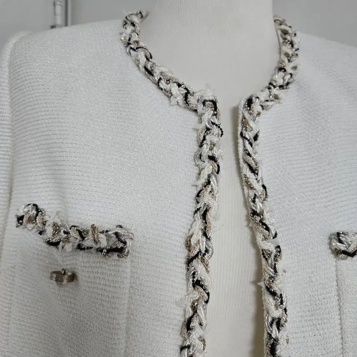 [BUNJANG] Mojo.s Phine White Tweed Jacket / mojo s phine 화이트 트위드자켓