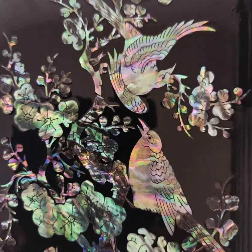 [BUNJANG] Handcrafted Mother-of-Pearl Lacquerware Jewelry Box with Music Box / 옛날 자개 나전칠기 수작업기법으로 정성들여 만들어진 고급 보석함
