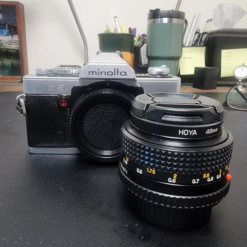 [BUNJANG] Minolta XG-9 Camera Set with MD 50mm f1.7 Lens / 미놀타 XG-9 카메라 세트
