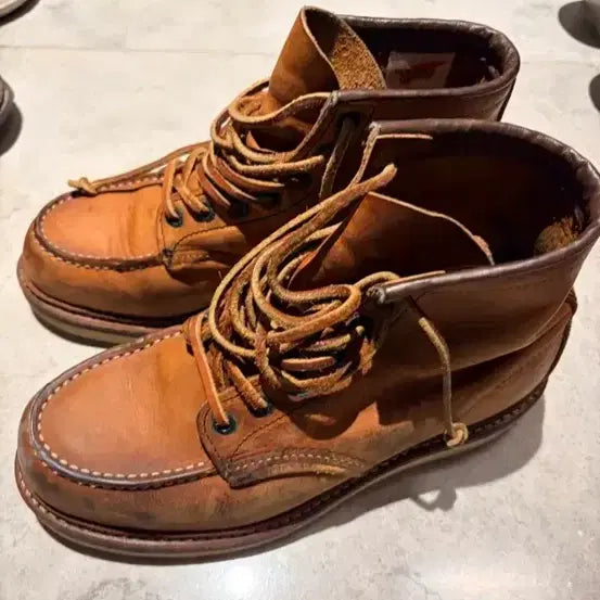 [BUNJANG] Red Wing 1907 Brown Leather Work Boots / 레드윙 부츠 브라운 1907