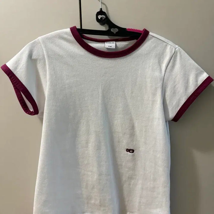 [BUNJANG] ENZO BLUES Double Logo Ringer T-Shirt White / 엔조블루스 더블 로고 링거 티셔츠 White