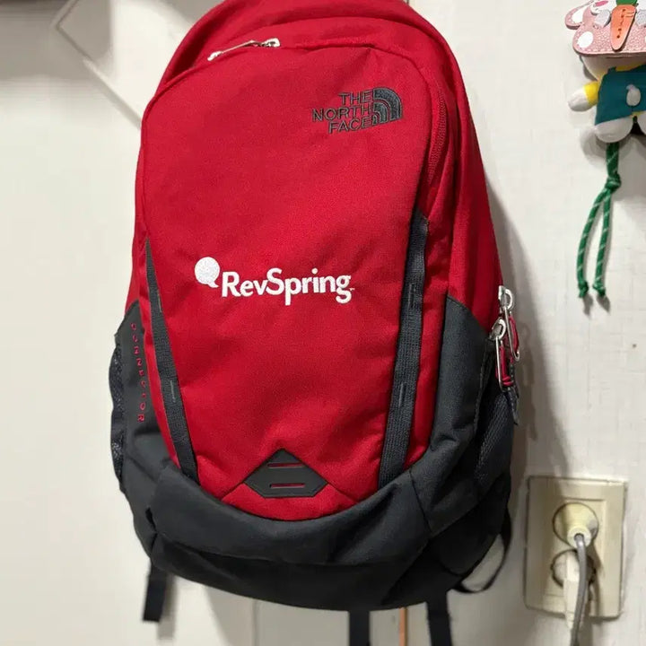 [BUNJANG] The North Face Connector Backpack Red RevSpring Logo / 노스페이스 커넥터 백팩 빨강 RevSpring 로고