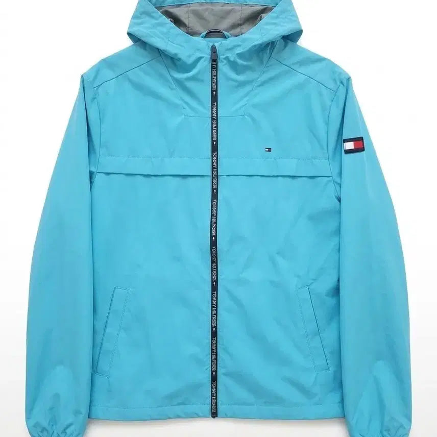 [BUNJANG] Tommy Hilfiger Blue Hooded Windbreaker / [할인상품]타미힐피거 블루 후드 바람막이
