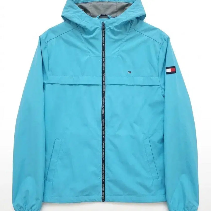 [BUNJANG] Tommy Hilfiger Blue Hooded Windbreaker / [할인상품]타미힐피거 블루 후드 바람막이