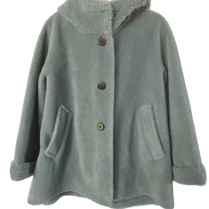 [SOLD OUT] [할인상품]더엣지 뽀글이 숏 코트 민트색
