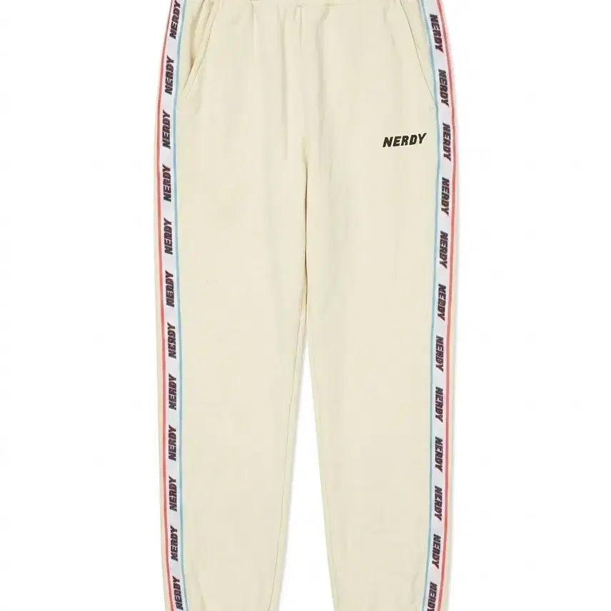[BUNJANG] NERDY Line Track Jogger Pants Ivory / [할인상품]널디 라인 트랙 조거 팬츠 아이보리