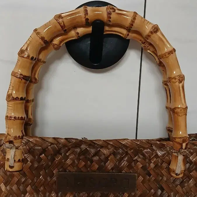 [BUNJANG] TRISARA Seagrass Bamboo Handle Tote Bag / TRISARA 왕골 뱀부 핸들 토트백 상태좋음 쇼퍼백크기