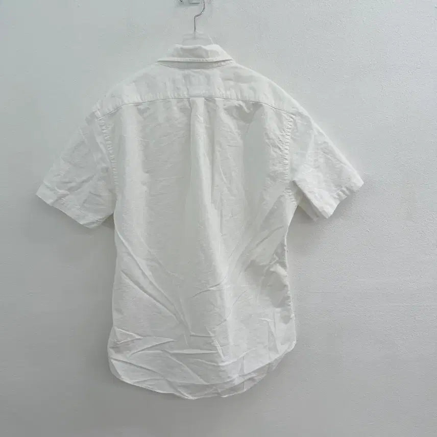 [BUNJANG] Polo Ralph Lauren White Slim Fit Short Sleeve Shirt (M) / 폴로 랄프로렌 화이트 슬림핏 반팔 셔츠 (M)
