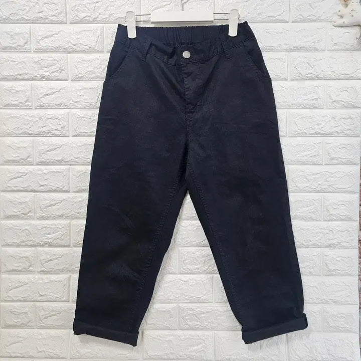 [BUNJANG] Unisex Relaxed Fit Banding Cropped Pants / 밴딩 배기 바지