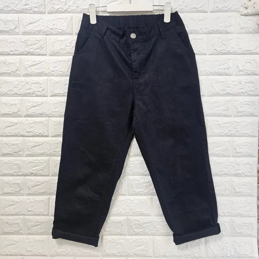 [BUNJANG] Unisex Relaxed Fit Banding Cropped Pants / 밴딩 배기 바지