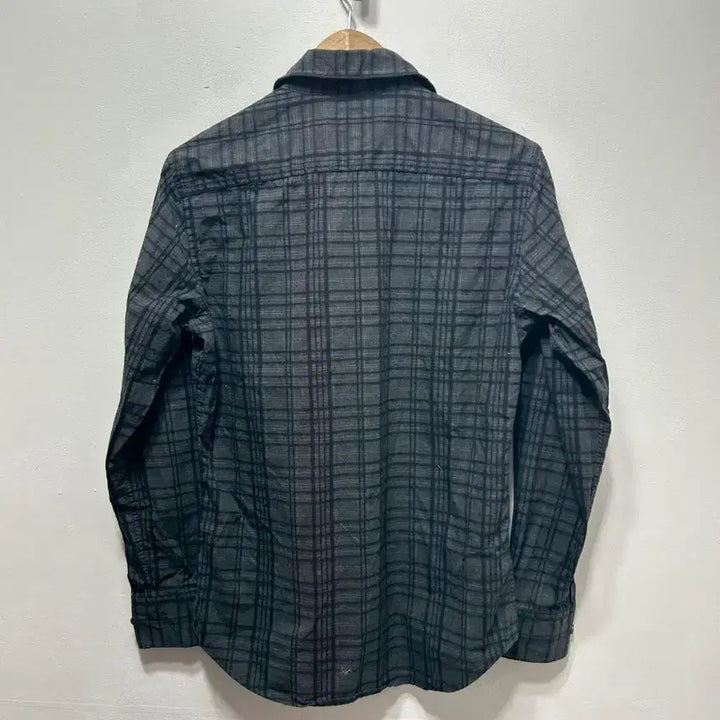 [BUNJANG] Beanpole Check Long-Sleeve Shirt Black M / 빈폴 체크 긴팔 셔츠 블랙 M