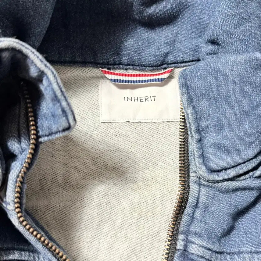 [BUNJANG] INHERIT Denim Hooded Zip-Up Jacket (M) / 인헤릿(INHERIT) 데님 후드 집업 자켓 (M)