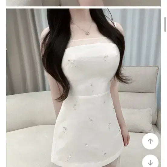 [BUNJANG] Miel de Beau Cubic Satin Dress / 큐빅 새틴원피스 수입의류/ 이브빈 미엘르 드오브