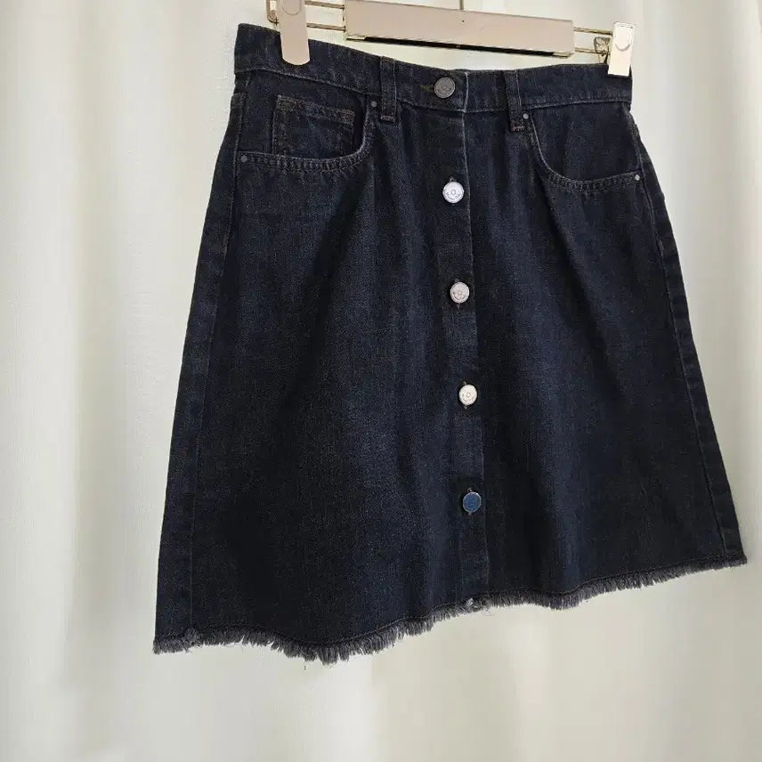 [BUNJANG] Massimo Dutti Denim Button Skirt / 마시모두띠 데님 버튼 스커트