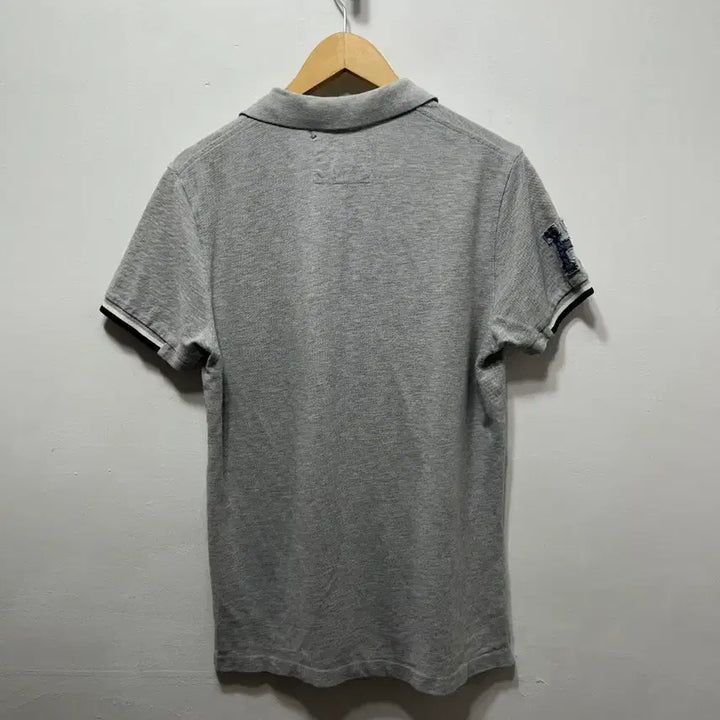 [BUNJANG] Hazzys Grey Slim Fit Short Sleeve Polo T-Shirt M / 헤지스 그레이 슬림핏 반팔 폴로티 M