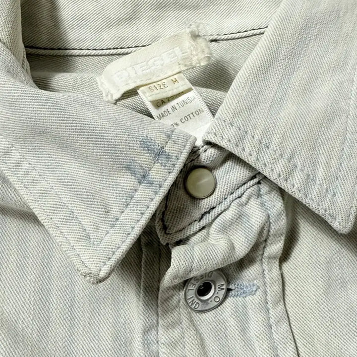 [BUNJANG] Diesel White Western Denim Shirt (M) / 디젤 화이트 웨스턴 데님 셔츠 (M)