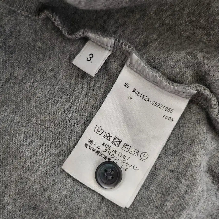 [BUNJANG] Thom Browne Signature Striped Sleeve Crewneck T-Shirt / 톰브라운 사선완장 라운드 반팔티
