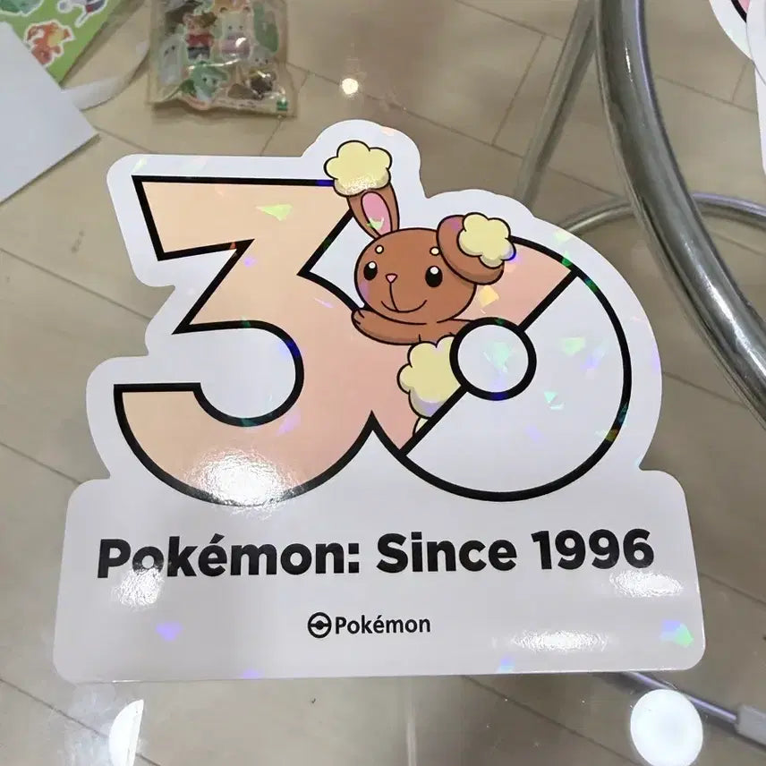 [BUNJANG] Pokemon 30th Anniversary Sticker Earroll / 포켓몬 30주년 스티커 이어롤