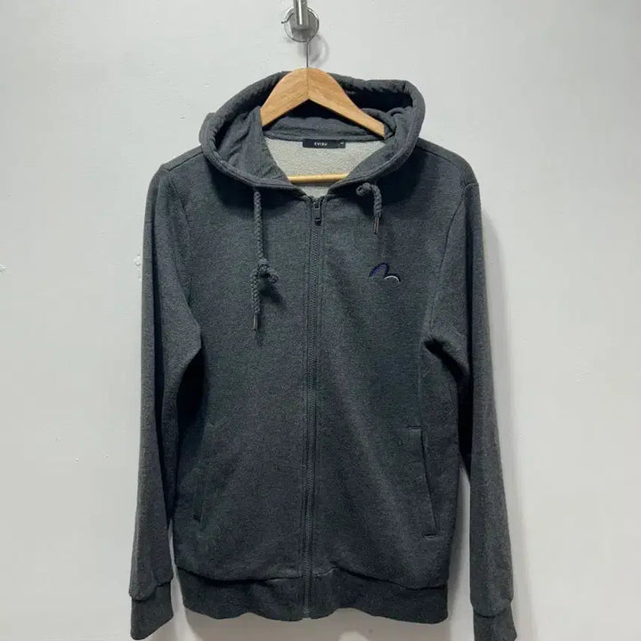 [BUNJANG] Evisu Gray Hoodie Zip-up L / 에비수 그레이 후드집업 L