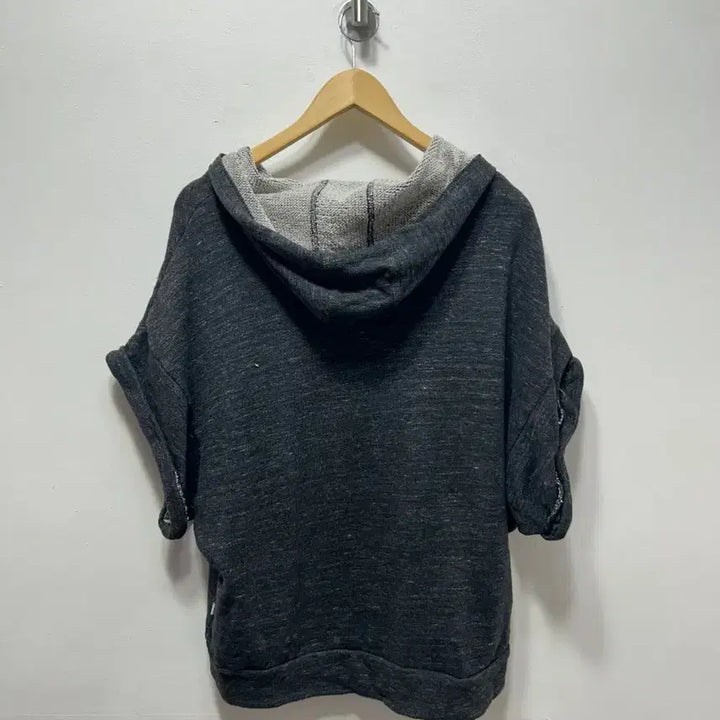 [BUNJANG] Adidas Black Half-Sleeve Hoodie T-Shirt - Size S / 아디다스 반팔 후드 티셔츠 블랙 S