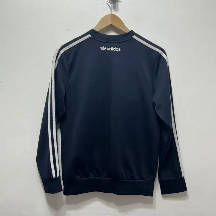 [BUNJANG] Adidas Black Three Stripes Logo Sweatshirt Size S / 아디다스 검정색 삼선 로고 맨투맨 S