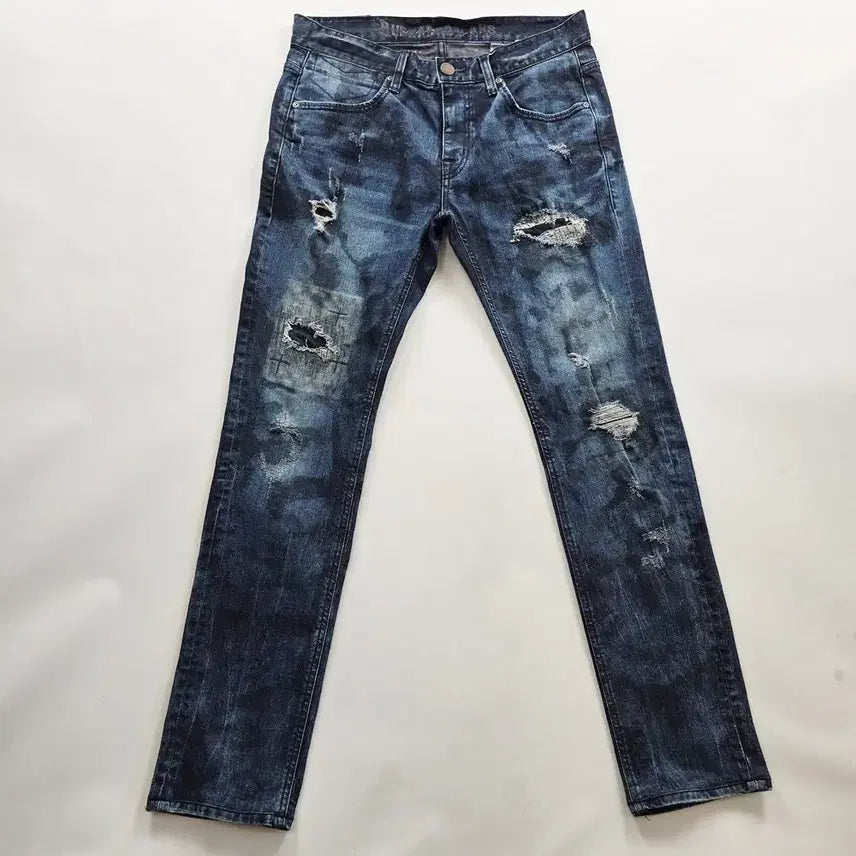 [BUNJANG] Buckaroo Distressed Stretch Slim Denim Jeans Size 33 / 버커루 청바지 찢청 스판 슬림 데님 사이즈33 R5517