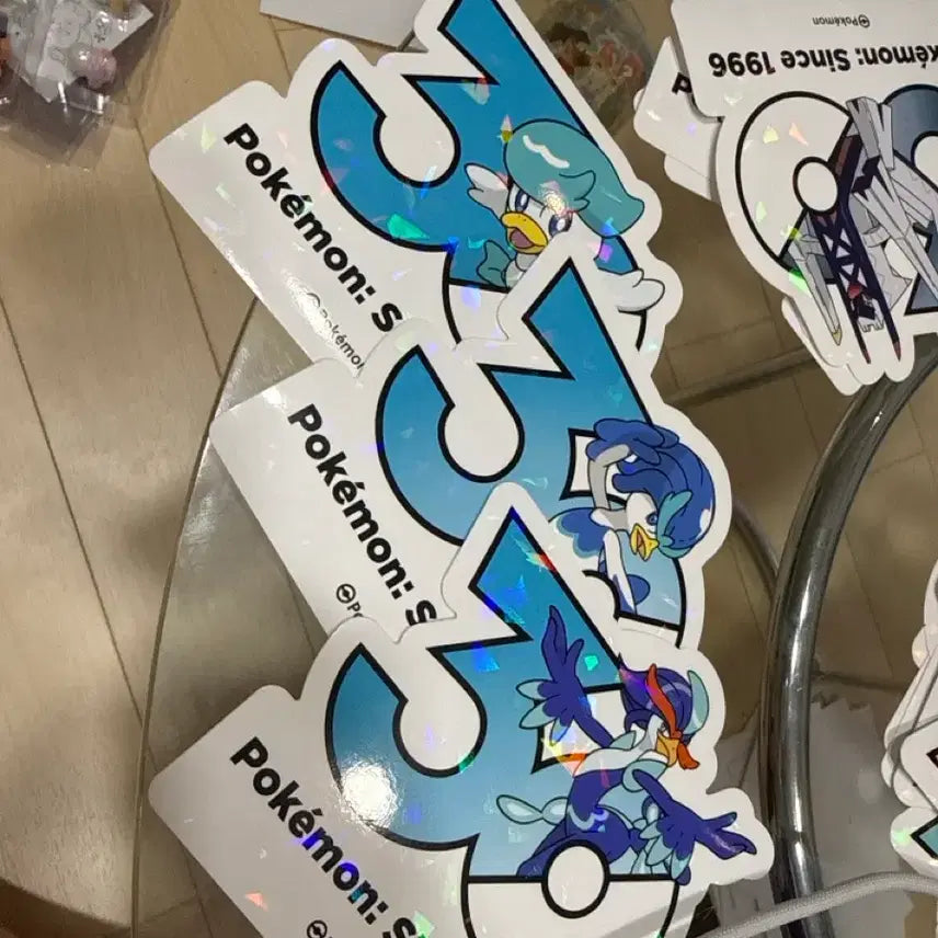 [BUNJANG] Pokemon 30th Anniversary Quaxly Evolution Sticker Set / 포켓몬 30주년 스티커 꾸왁스 진화세트