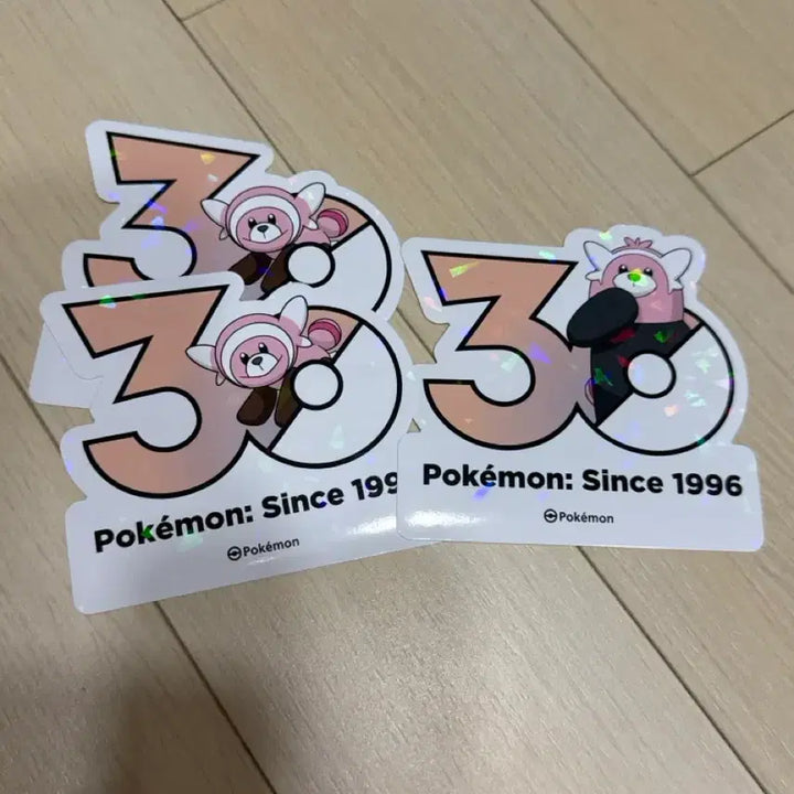 [BUNJANG] Pokemon 30th Anniversary Sticker Set - FCMon, EvenGom / 포켓몬 30주년 스티커 포곰곰 이븐곰 세트
