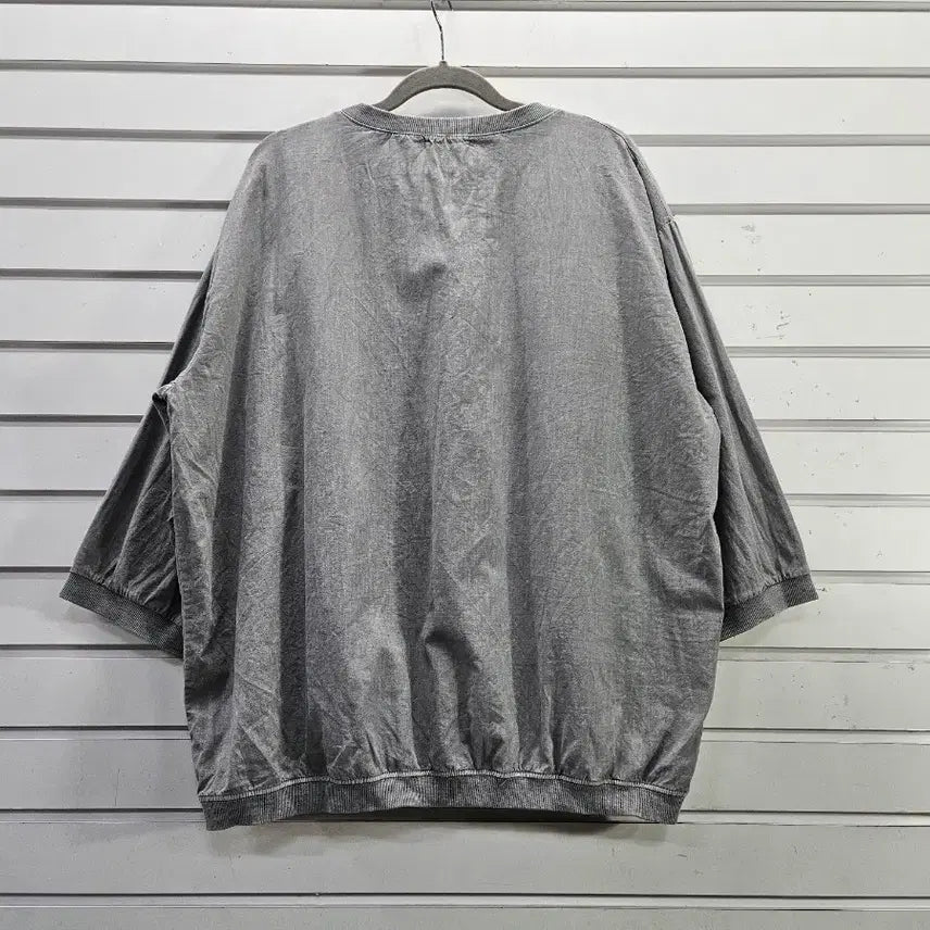 [SOLD OUT] 내츄럴 그레이 면 V넥 여성  박시티 77/보물찾기천사