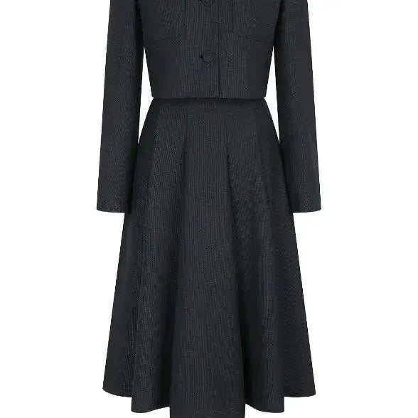 [BUNJANG] JJ JIGOTT Cropped Jacket and Flare Dress Set / JJ지고트 재킷+원피스 세트