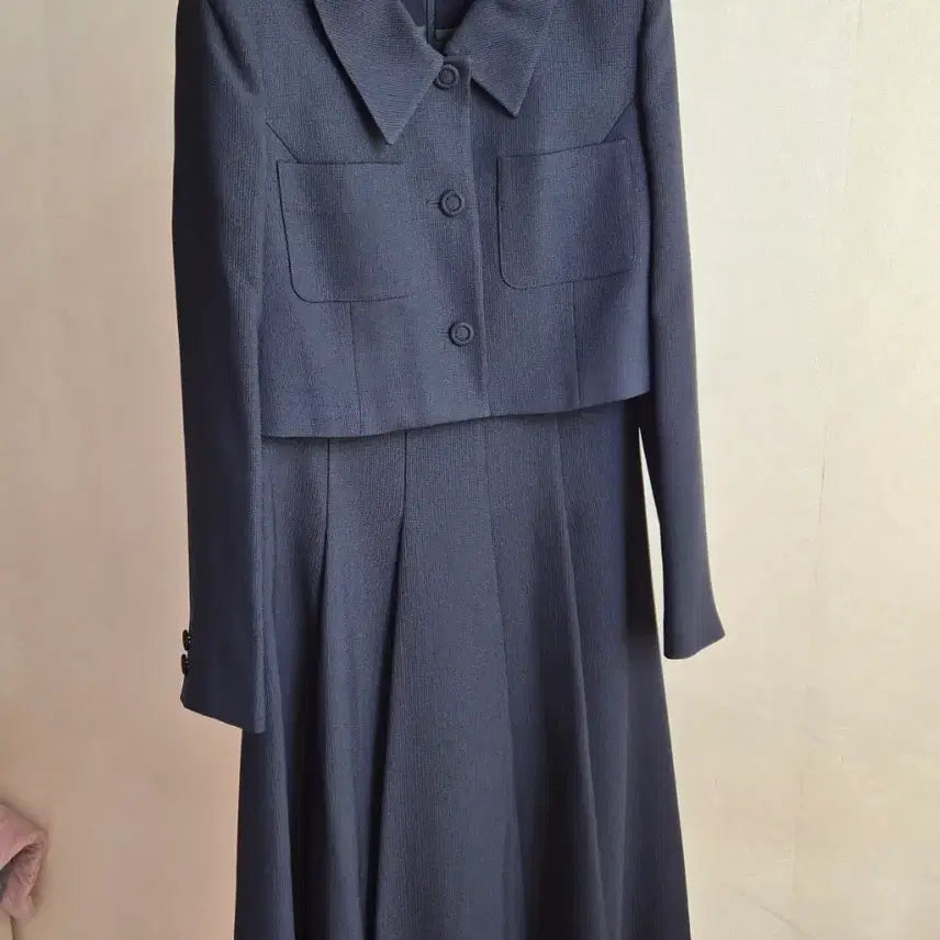 [BUNJANG] JJ JIGOTT Cropped Jacket and Flare Dress Set / JJ지고트 재킷+원피스 세트