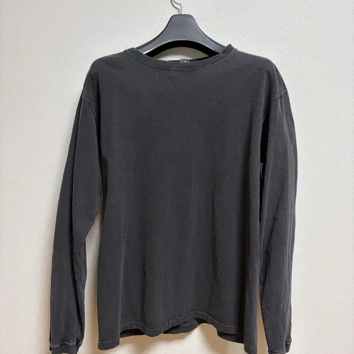[BUNJANG] Good On Pigment Dyed Long Sleeve T-Shirt Black L / 굿온 피그먼트 다잉 긴팔 티셔츠 블랙 L