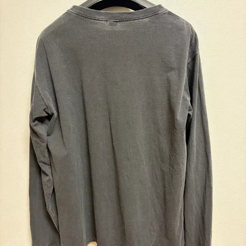 [BUNJANG] Good On Pigment Dyed Long Sleeve T-Shirt Black L / 굿온 피그먼트 다잉 긴팔 티셔츠 블랙 L