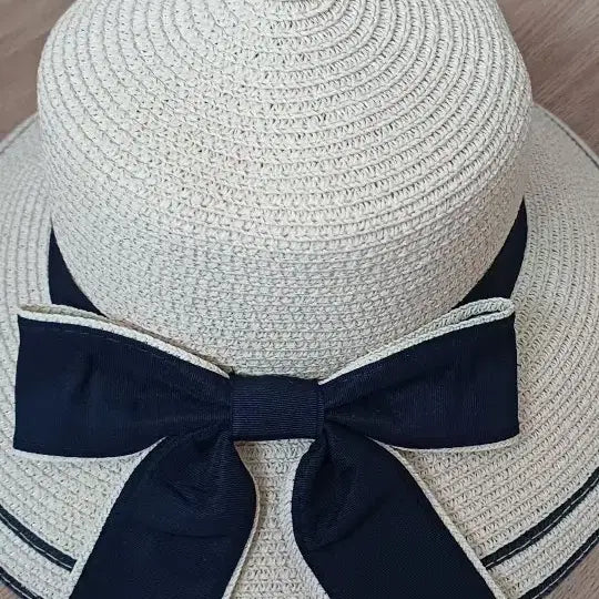 [BUNJANG] Ribbon Summer Straw Hat Set / 리본 여름 밀집모자.