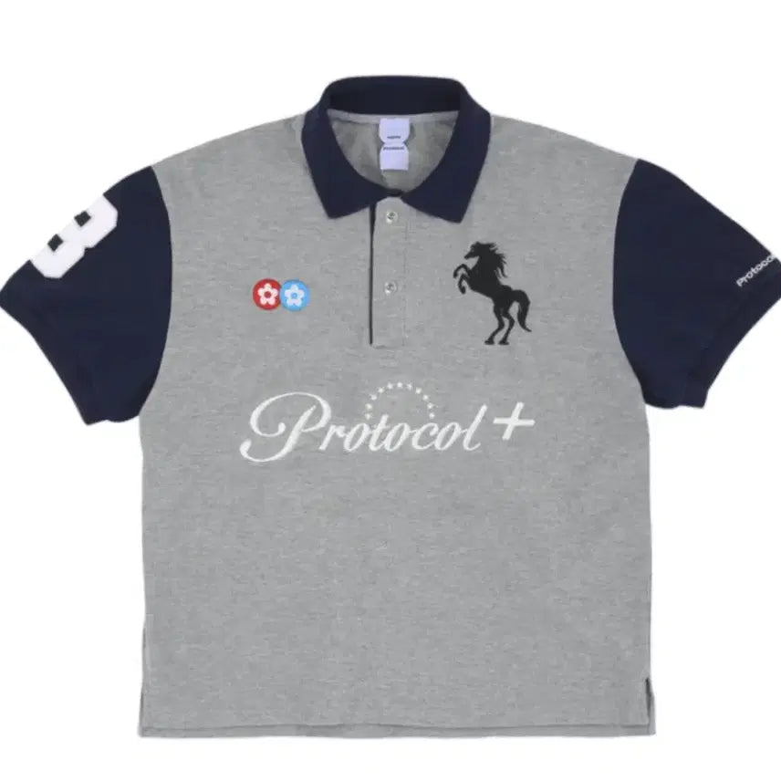 [BUNJANG] Protocol Index The Pink Panelled Pique Shirt / 2) 프로토콜 인덱스 반디 더 핑크 패널드 피케 셔츠