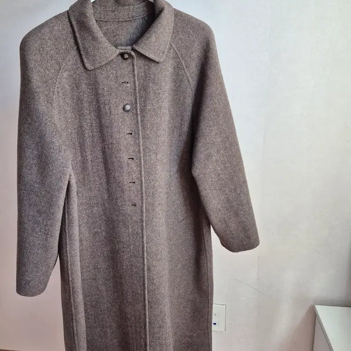 [BUNJANG] DANS Herringbone Raglan Sleeve Flare Fit Coat / DANS 헤링본 코트