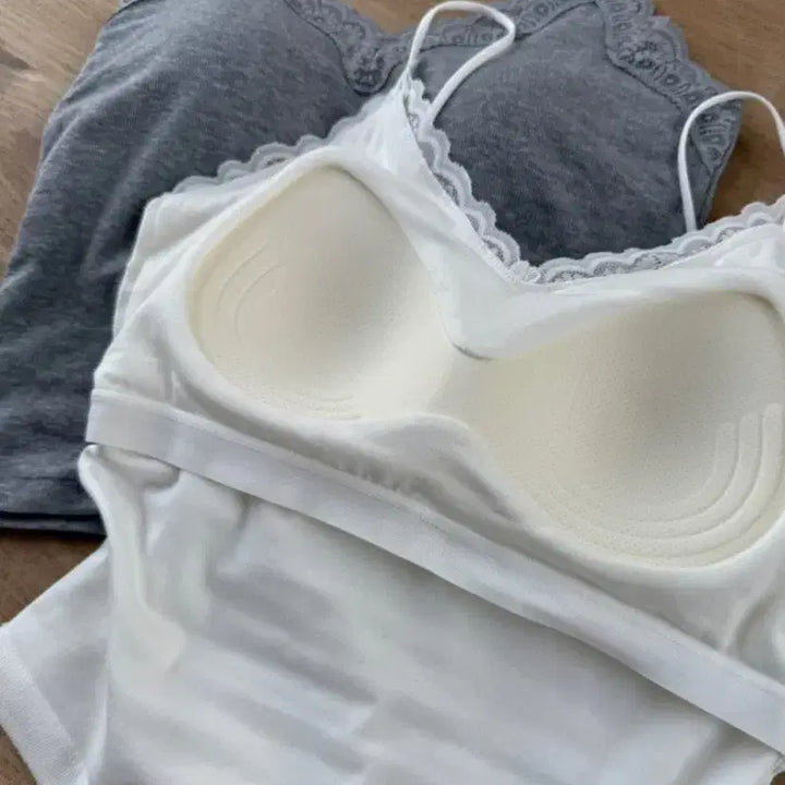 [BUNJANG] Lace Bralette Camisole / 레이스 브라렛 나시