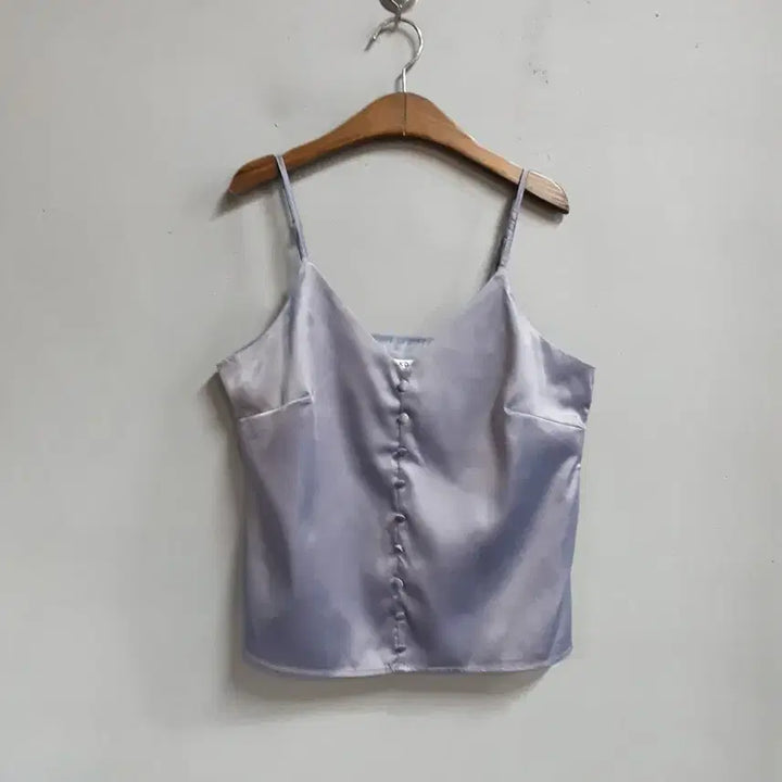 [BUNJANG] NA-KD Silky Button Cami Top - Medium / NA-KD 실키 버튼 카미탑 M