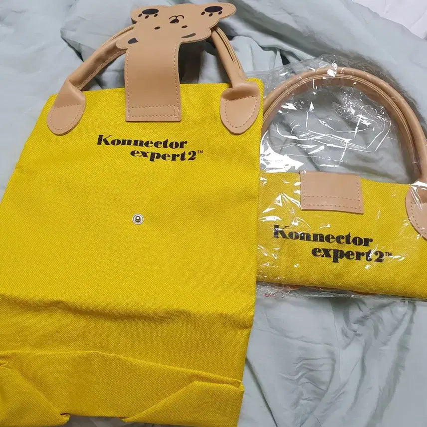 [BUNJANG] Konnector expert2 Yellow Tote Bag / Konnector expert2 노란색 토트백 미개봉 에코백 장바구니