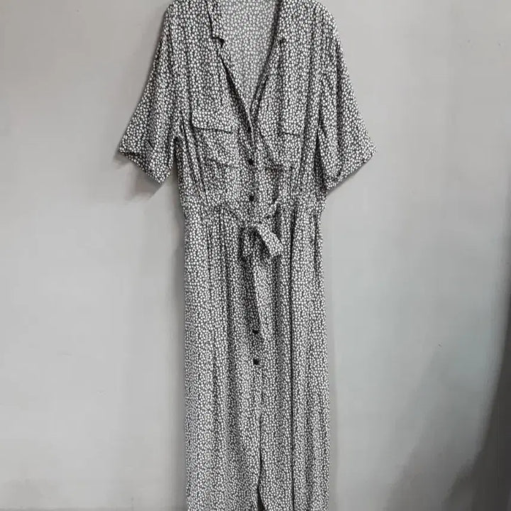 [BUNJANG] ZARA Floral Pattern Short Sleeve Long Dress L / 자라 플라워 패턴 반팔 롱 원피스 L