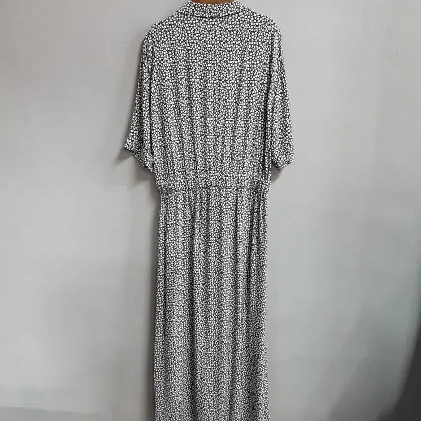 [BUNJANG] ZARA Floral Pattern Short Sleeve Long Dress L / 자라 플라워 패턴 반팔 롱 원피스 L